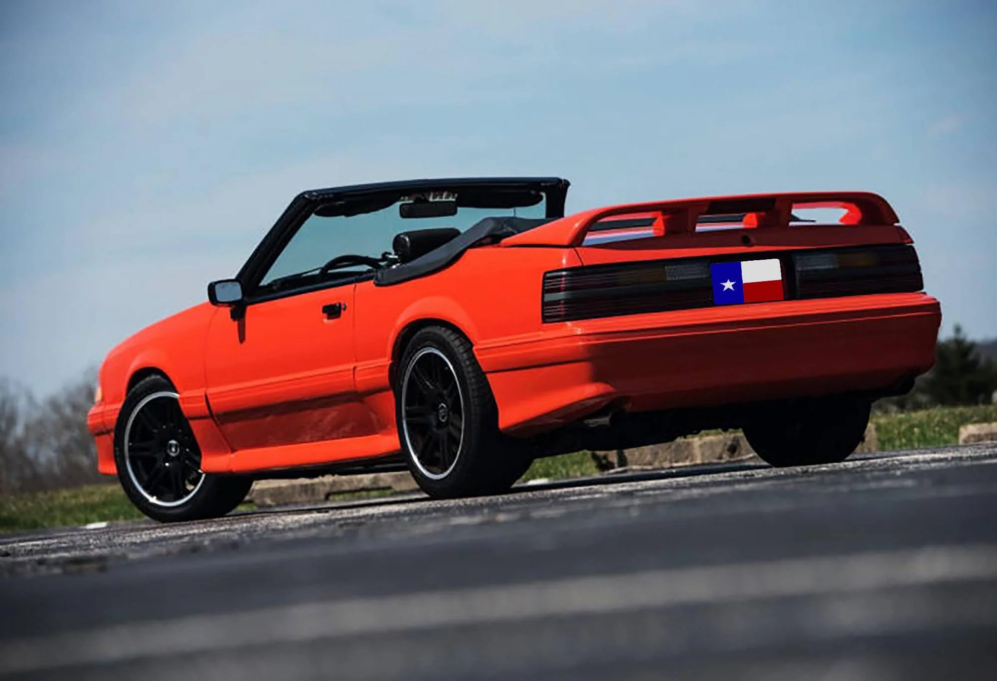 Ford Mustang Coupe/Convertible "Cobra Style" Factory 4Post W/Cutout Spoiler (1979-1993)