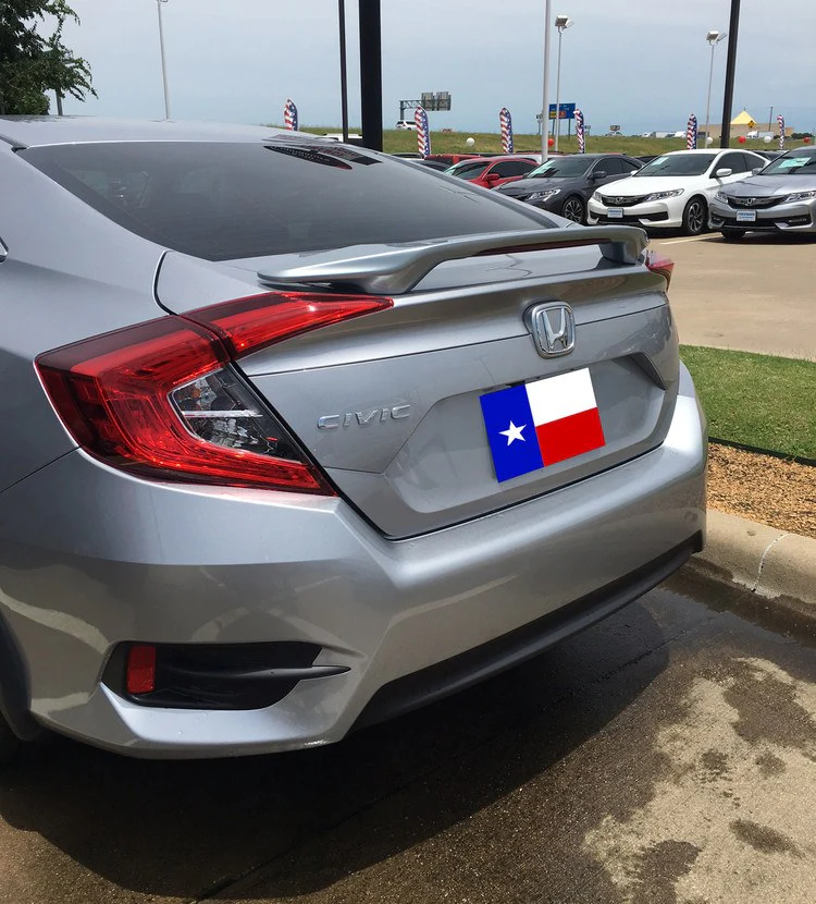 Honda Civic 4Dr Factory 2Post Lighted Spoiler (2016-2021)