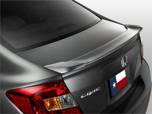 Honda Civic 4Dr Factory Lip No Light Spoiler (2012 only)