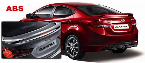 Hyundai Elantra Factory Post Lighted Spoiler (2011-2016)