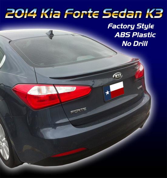 Kia Forte Sedan K3 Factory Flush No Light Spoiler (2014-2016)