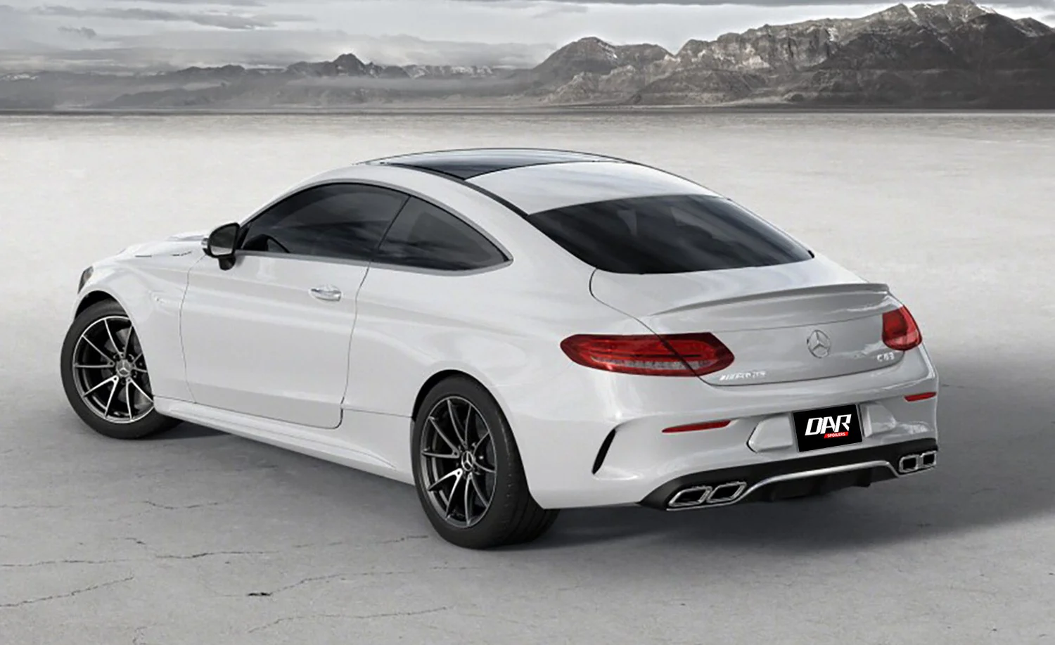 Mercedes C Class Coupe Factory Lip No Light Spoiler (2015-2021)