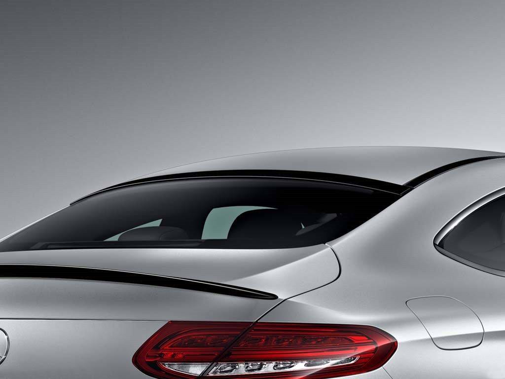 Mercedes C Class Coupe Factory Window No Light Spoiler (2015-2021 and UP)