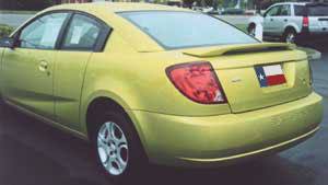 Saturn Ion Quad Coupe Factory Post No Light Spoiler (2003-2008)